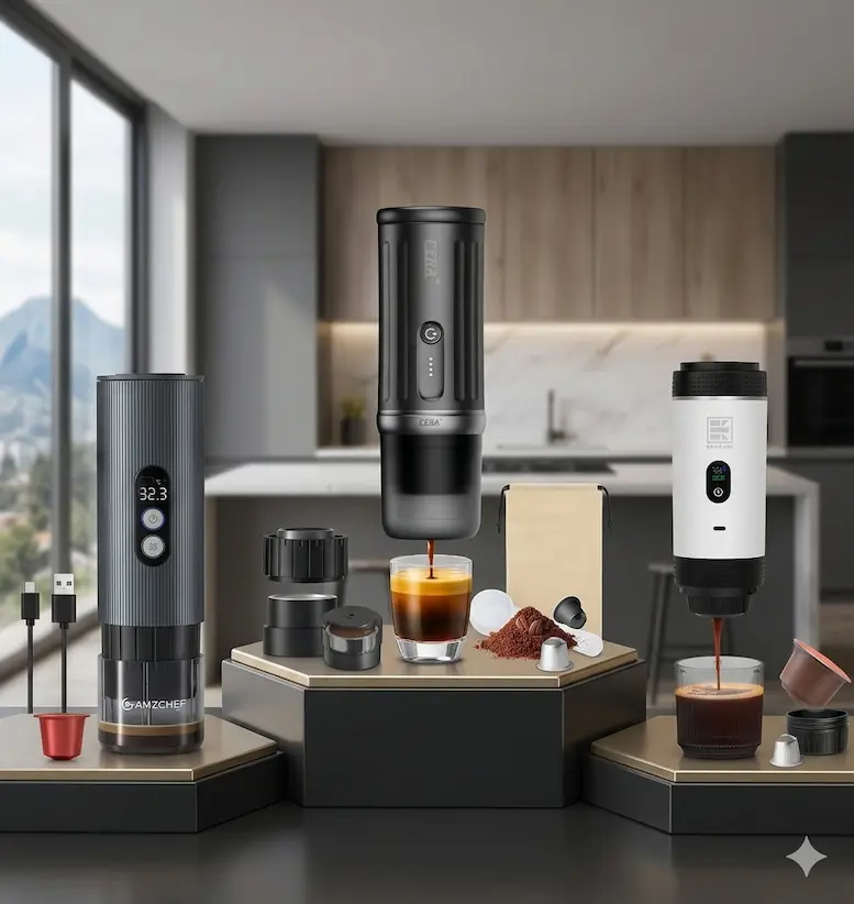 Cafeteras portátiles que hacen espresso de verdad