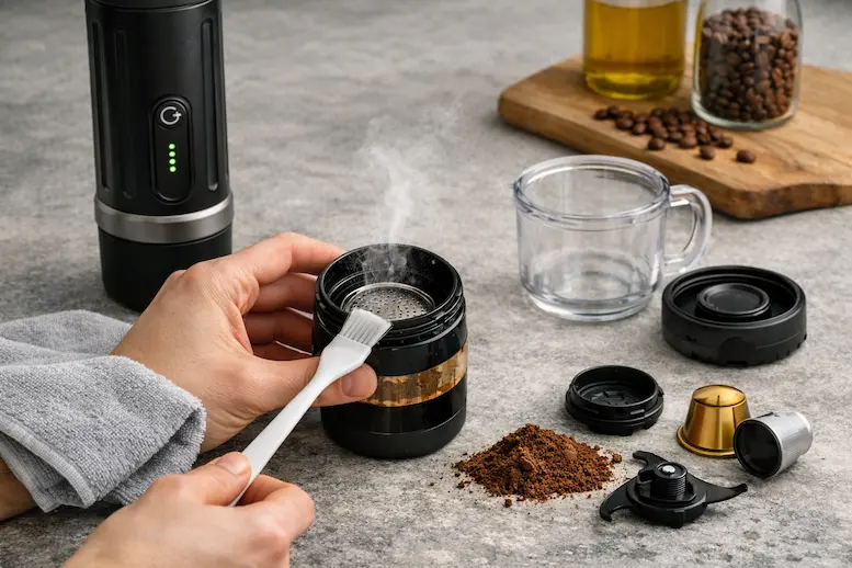 Limpia la cafetera con frecuencia